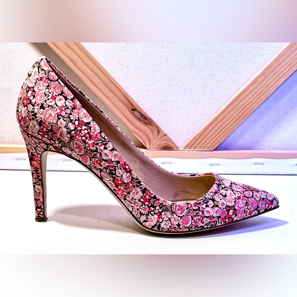 J. Crew Everly Liberty of London Floral Heels Sz 9